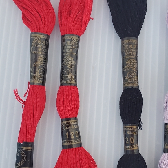 12 PC Lot Rose brand best Embroidery Thread Floss Multi Color - Picture 2 of 6
